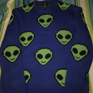 Alien knitted crew sweater